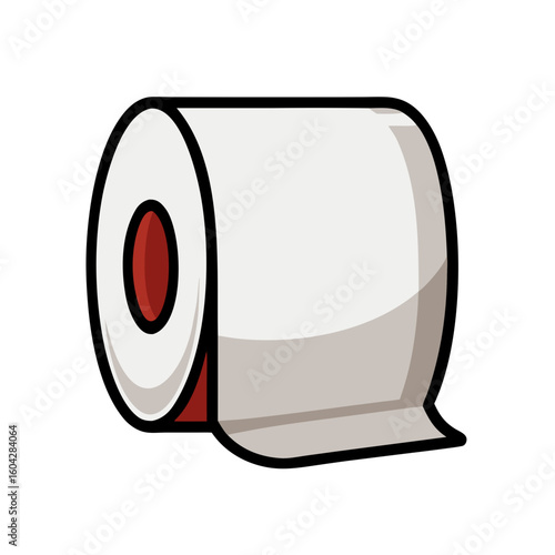 a toilet paper roll, no background vector file.