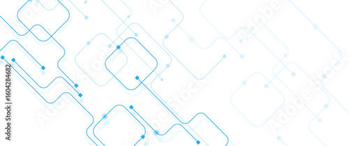Vector technology background with crossed lines and dots. circuit board network connection.