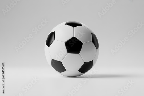 Classic black and white soccer ball football sport