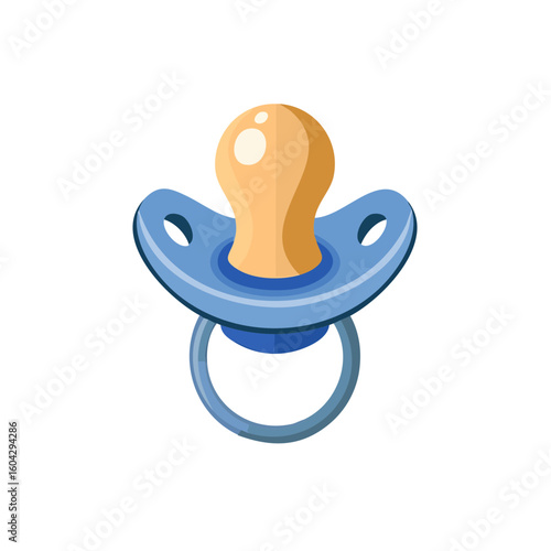 Baby's Pacifier Icon Isolated on a Transparent Background