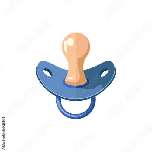 Baby's Pacifier Icon Isolated on a Transparent Background