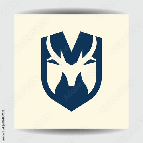 M Deer and Shield Logo