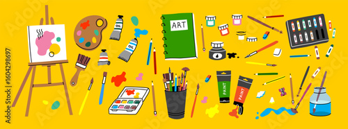 Creative painting hobbies come alive with essential artisan tools like vibrant paints, brushes, and canvases. These elements inspire handmade artworks and fuel true DIY passion