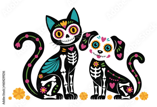 Day of the Dead Pet Skulls
