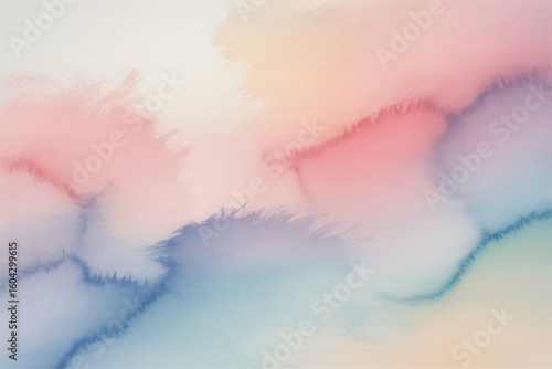 Soft pastel watercolor wash abstract blended