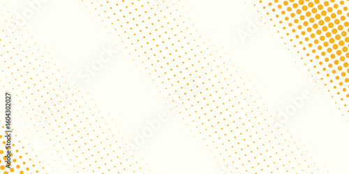 Yellow halftone pattern. Retro comic gradient background modern nice