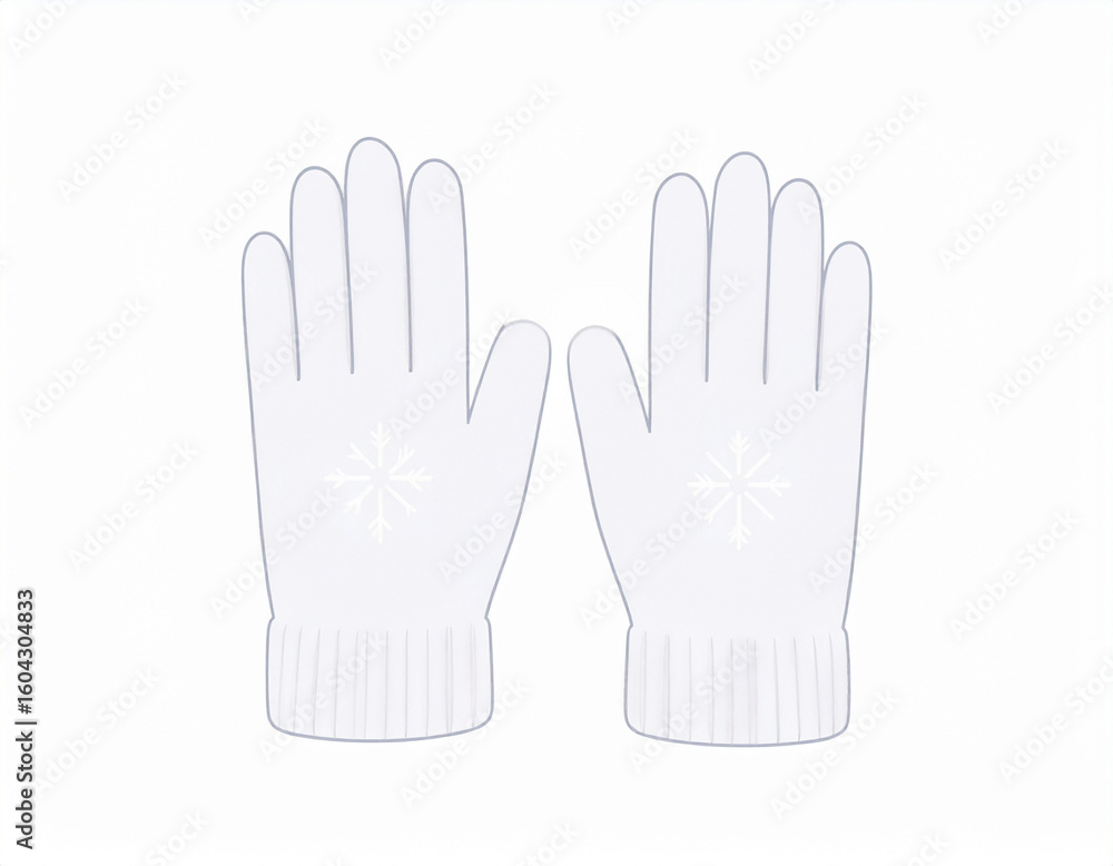 Obraz premium 手袋 イラスト 