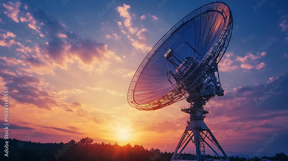 Satellite communication dish transmitting live news updates (2) Satellite communication dish transmitting live news updates (2)