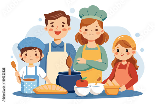 Ideal for educational content, parenting blogs, recipe books, and family-themed advertisements.