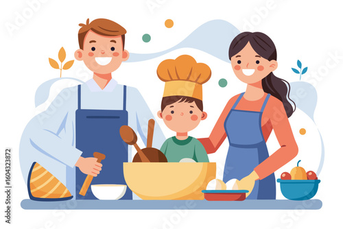 Ideal for educational content, parenting blogs, recipe books, and family-themed advertisements.