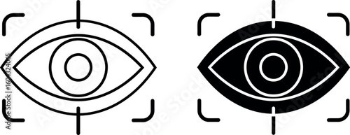 Eye scan biometric security technology