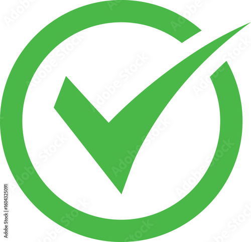 approved icons. rounded right sign concept. right icon or symbol. Correct vote choice symbol. accept checkmark icons
