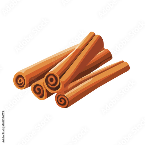 My Simple flat 2D icon of brown cinnamon roll isolated on a white background, vector design, ideal for animation, vector, web design, digital illustrations, and minimalist