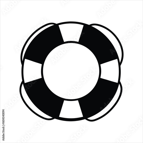 Nautical Life Buoy Symbol Vector Art