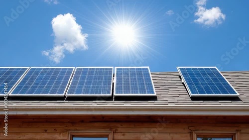 Wallpaper Mural Solar Panels Harnessing Renewable Energy Under Bright Sunlight and Blue Sky for Eco Friendly Living Torontodigital.ca