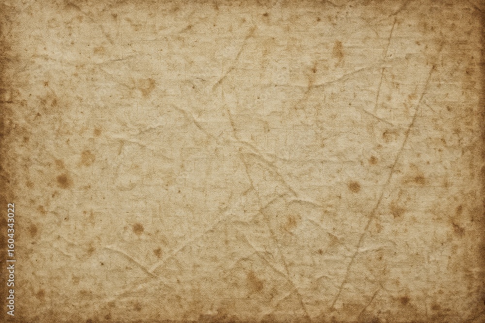Fototapeta premium Aged Canvas Texture – Faded Color with Wrinkles and Stains