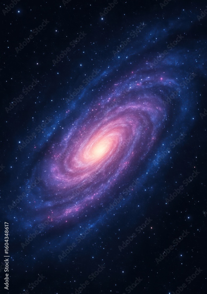 Obraz premium Spiral galaxy in deep space.