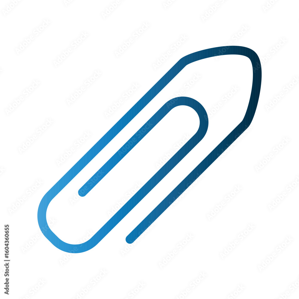Paperclip icon design template Paperclip icon design template