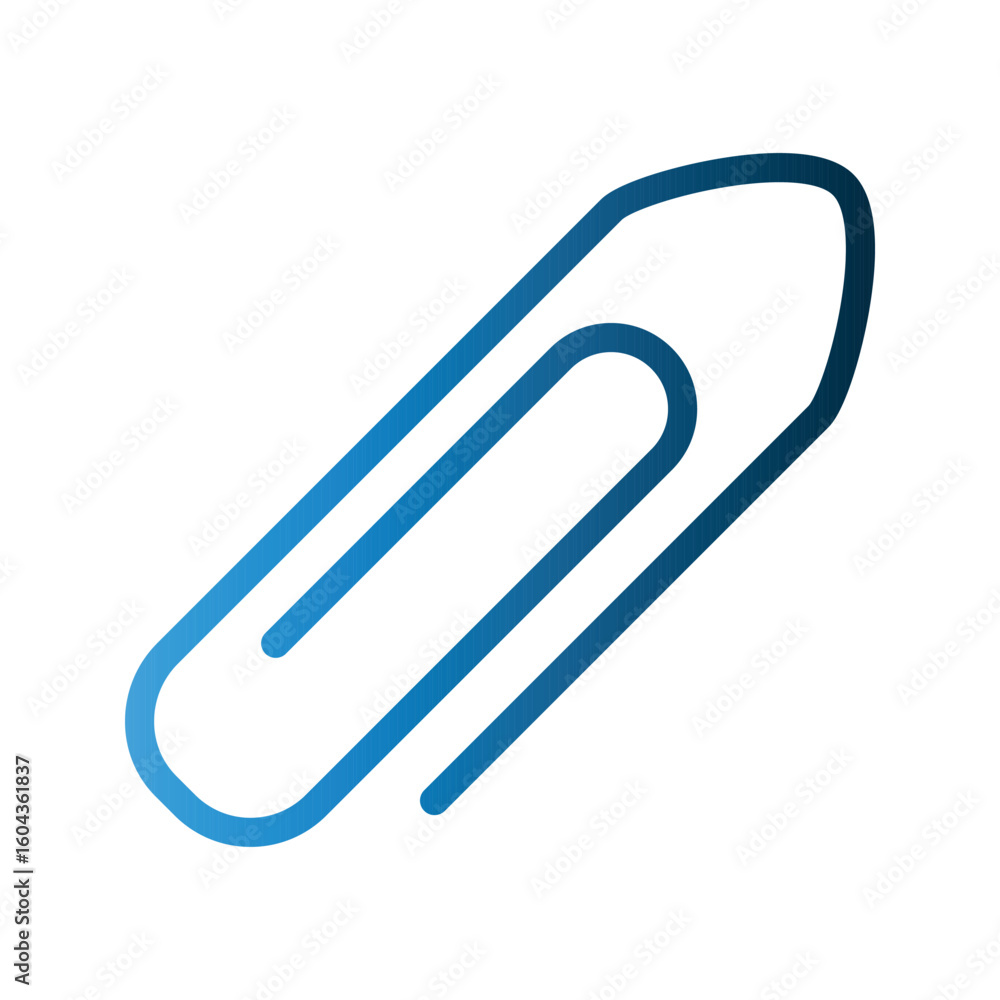 Paperclip icon design template Paperclip icon design template