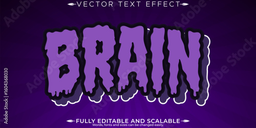 Horror text effect, editable monster and scary text style