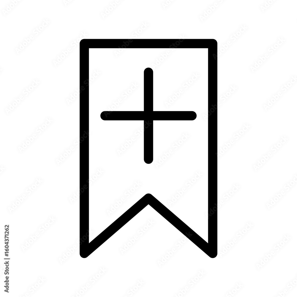Obraz premium bookmark line icon