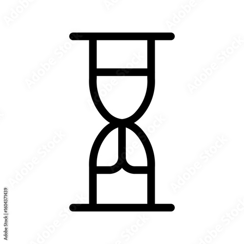 sand clock line icon