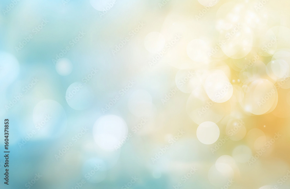 Obraz premium Abstract gold bokeh lights on a dark background for festive designs