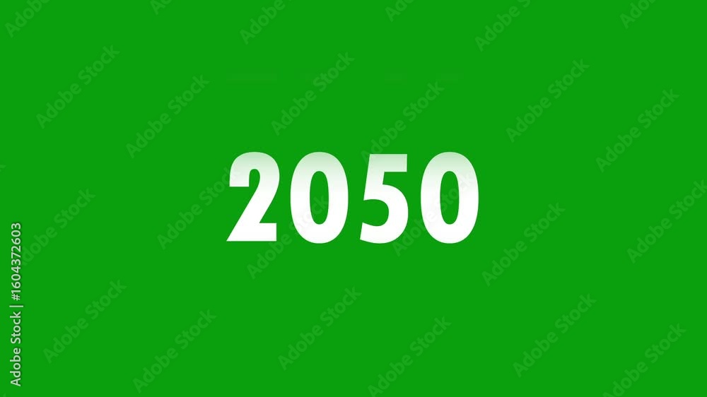 Analog counter counting up from 2040 to 2050 background. Time-lapse speed. Ready to use Green screen, 4K footage motion graphic video rendering. Analog counter counting up from 2040 to 2050 background. Time-lapse speed. Ready to use Green screen, 4K footage motion graphic video rendering.