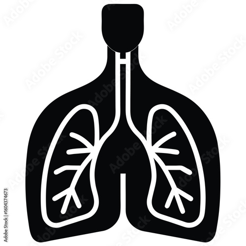 isolated breathing exercise chart on white background