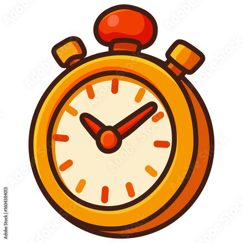 Cartoon Stopwatch Timer Icon