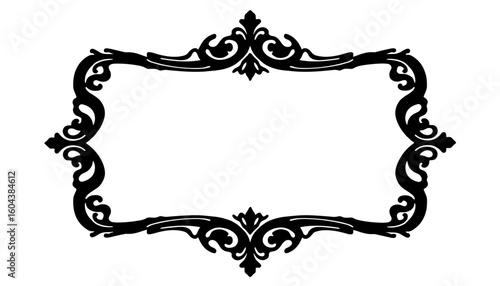 Gothic frame silhouette – Halloween decoration, dark theme