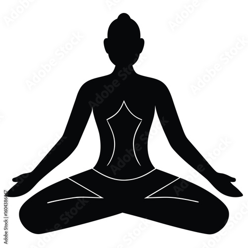 isolated pranayama diagram on white background