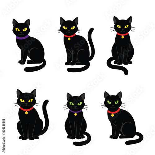 Black Cats Halloween Lucky Charm Kittens
