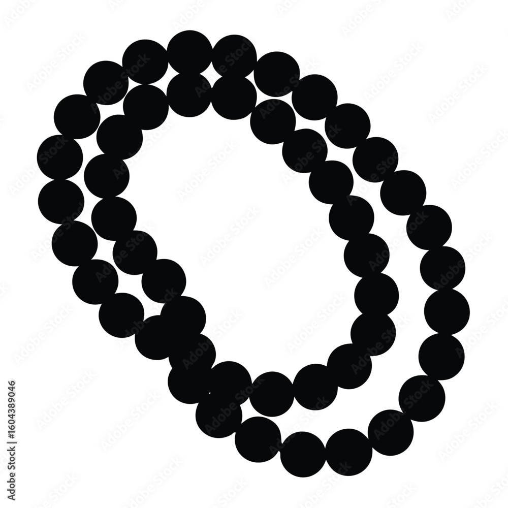 Fototapeta premium isolated sandalwood beads on white background