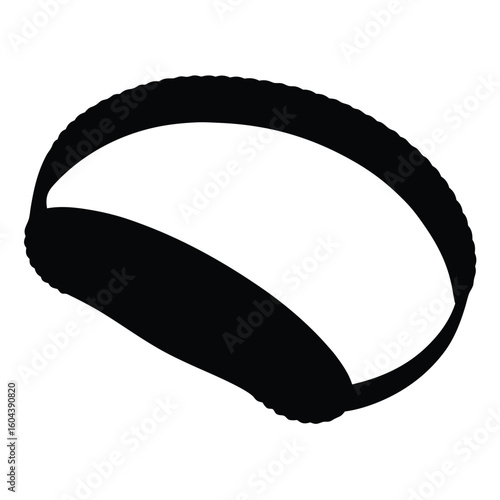 isolated soft headband on white background
