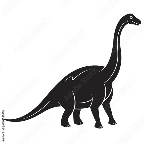 Minimalist Silhouettes of Bipedal Ornithopod Dinosaurs
