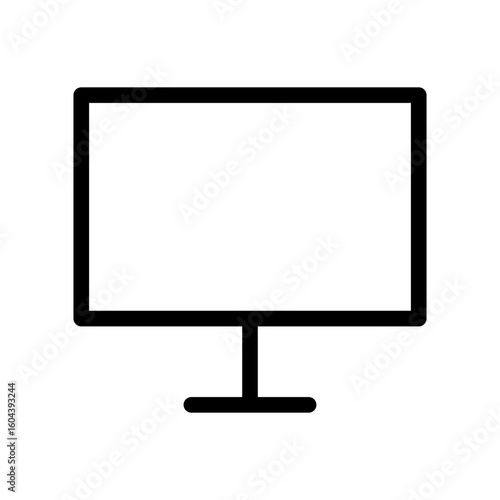 monitor line icon