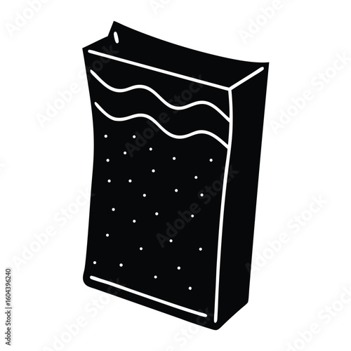 isolated vegan snack pack on white background