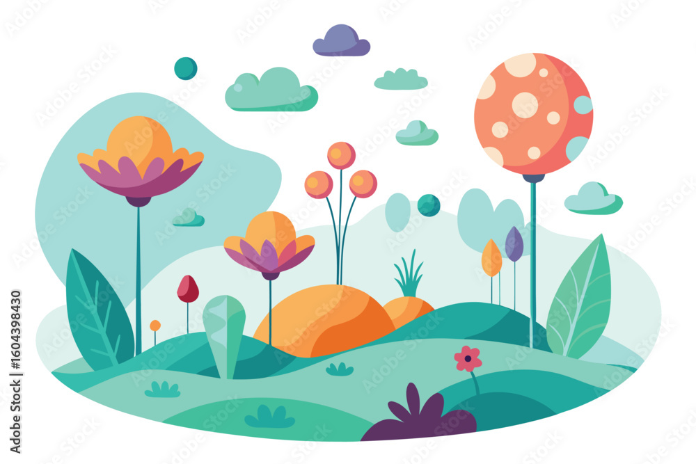 Fototapeta premium This captures the essence of the seasons, nature, and the artistic style without being too long or complex