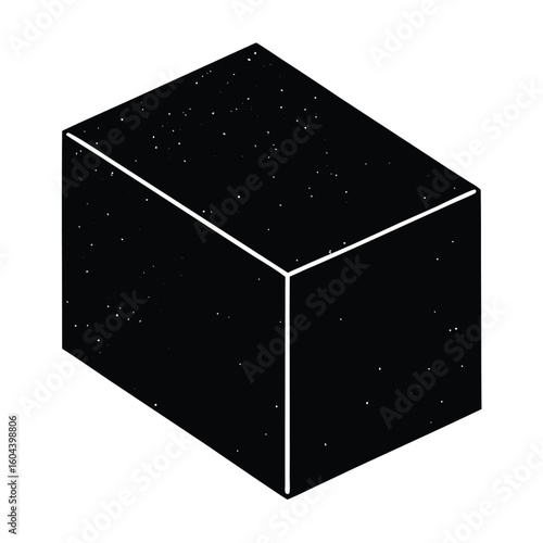 isolated yoga block on white background