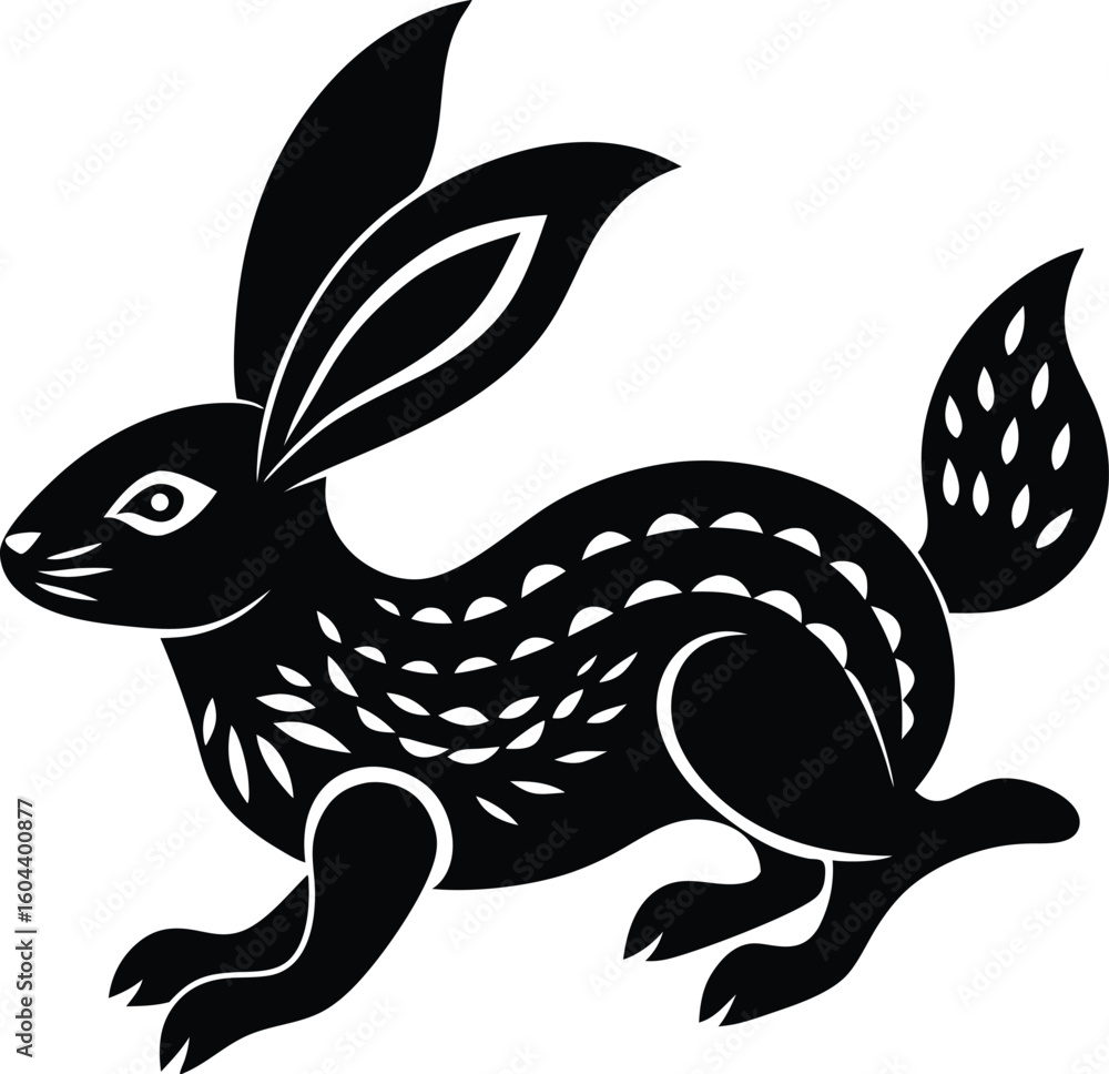 Fototapeta premium vector illustration of a tribal tattoo