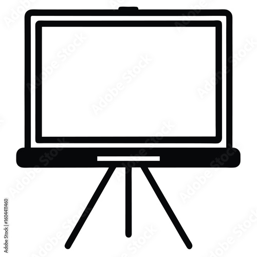 isolated zoom class screen on white background