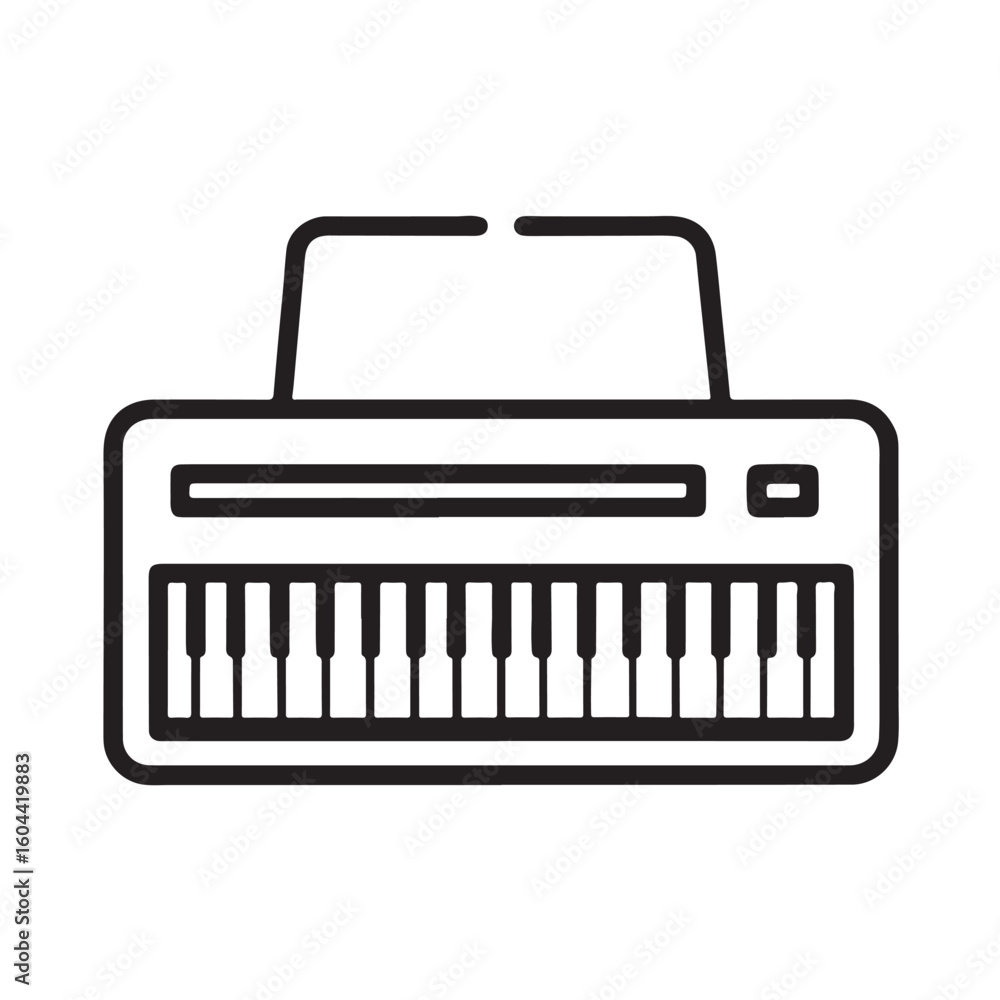 Fototapeta premium Keyboard Line Icon vector