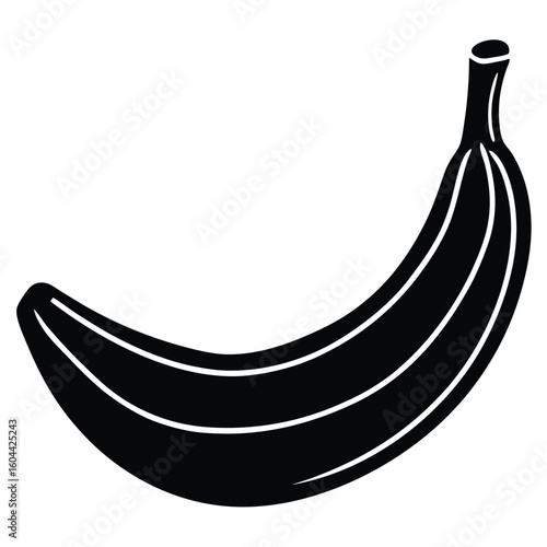 Nutritionist element isolated banana on white background