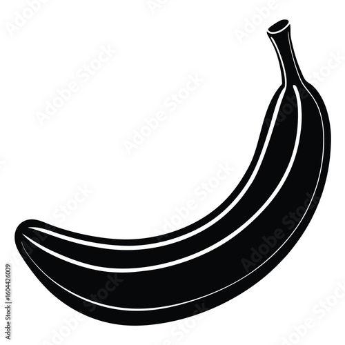Nutritionist element isolated banana on white background