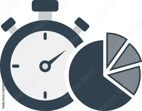 Time Management: Data Analysis Icon