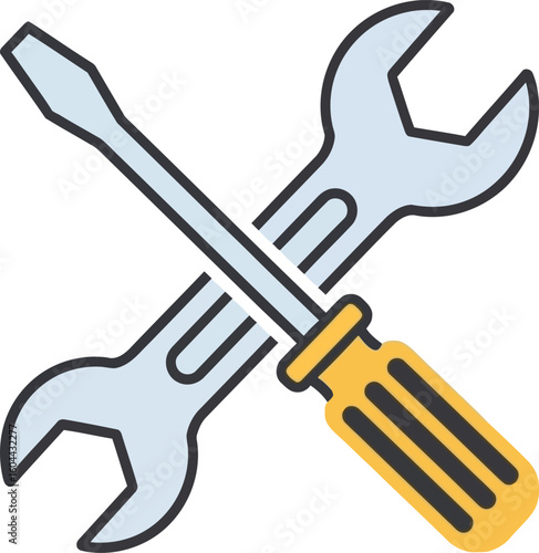 Tools Icon: Repair Service Solution