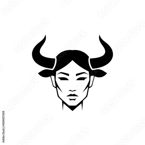 Girls' imaginary horned faces