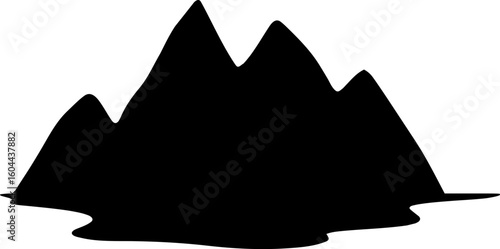 Vector illustration of  mountain forest landscape vector 