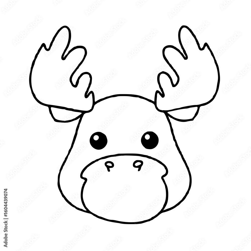 Fototapeta premium christmas reindeer with blank sign